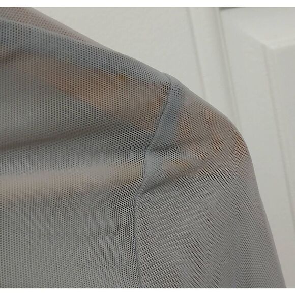 A'nue ligne usa womens medium long mesh sheer longsleeve top nylon tunic - Picture 3 of 9